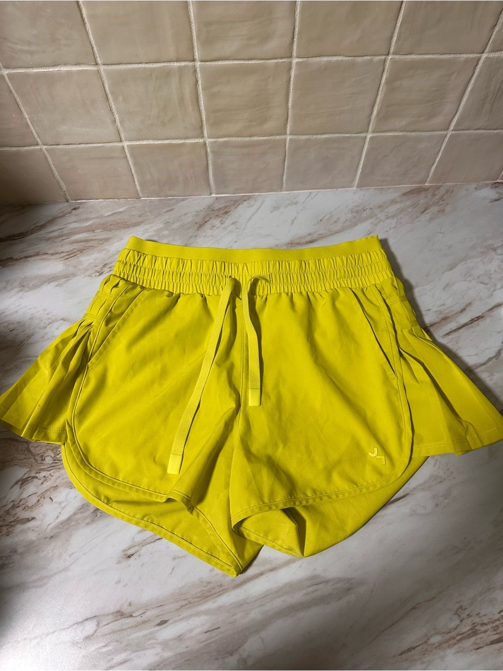 JoyLab Bright Yellow Athletic Drawstring Shorts